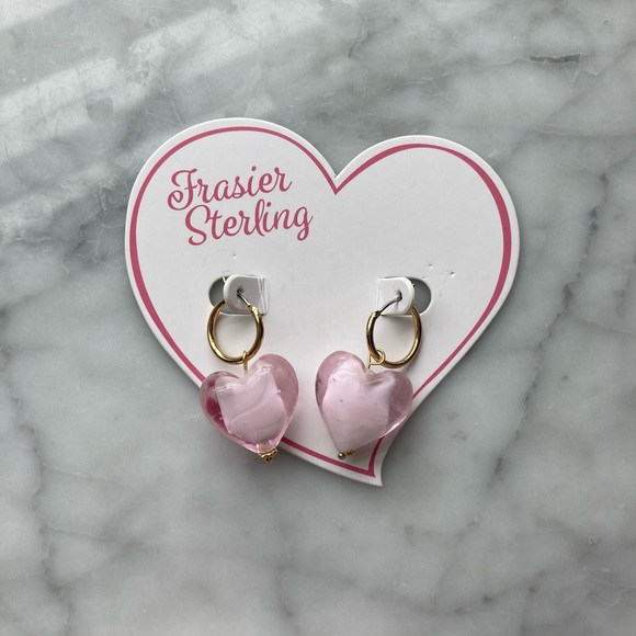 Frasier Sterling French Kiss 💋 hoops NWT - Picture 3 of 5